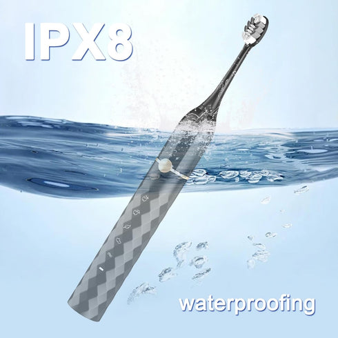 Set, 10 IPX8 2-Minute 42000 5 Seapeoa Sonic Electric Toothbrush Equipped with Brush Heads and Travel Case, Waterproof