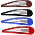 LONEEDY Pack of 10 Large Metal Stoving Varnish Hair Snap Clips, 3.5 inch Long, Black