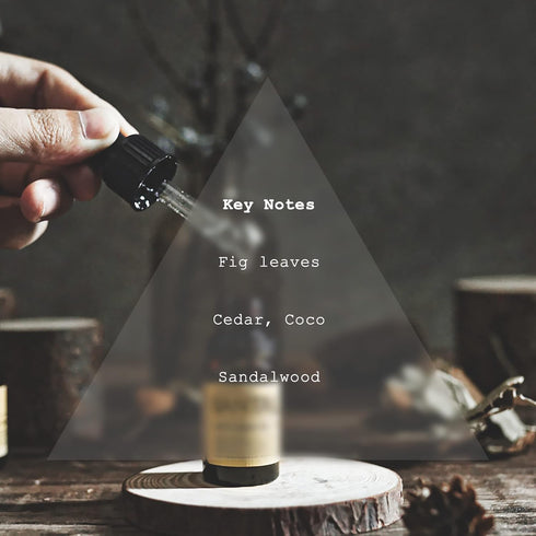 Fig Diffuser Oil - Niche Scent Blend of Fig Leaves, Coco, Cedar, Sandalwood Essential Oils for Ultrasonic Diffuser (.33