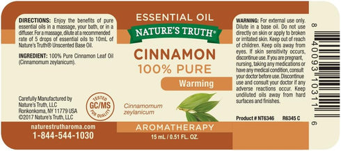 Nature's Truth Essential Oil, Cinnamon, 0.51 Fl. Oz