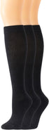 Yomandamor Over the Calf Cotton Compression Socks for Women Seamless Diabetic Sock