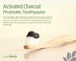 Hyperbiotics Probiotic Toothpaste with Activated Charcoal | Oral Probiotics for Women and Men | Fluoride Free Whitening