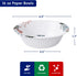 JOLLY CHEF 156 Count Paper Bowls 16 oz Soak Proof and Cut Proof Microwave Safe Heavy Duty Flower Printed Disposable Bowls for Dinner or Lunch by JOLLY CHEF