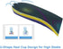 VSUDO Arch Support Sports Shoe Insoles, Shock Absorption Inserts for Men or Women, High Elastic Running Insoles, L
