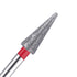 NMKL38 3/32" Tapered Diamond Nail Drill Bit, Rotary Cuticle Clean Burr Nail Art File for Electric Drill Machine, Fine -