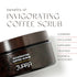 JUARA Invigorating Coffee Scrub - Hydrating Polish, Chocolate Espresso Scent, 8 oz, Cruelty Free