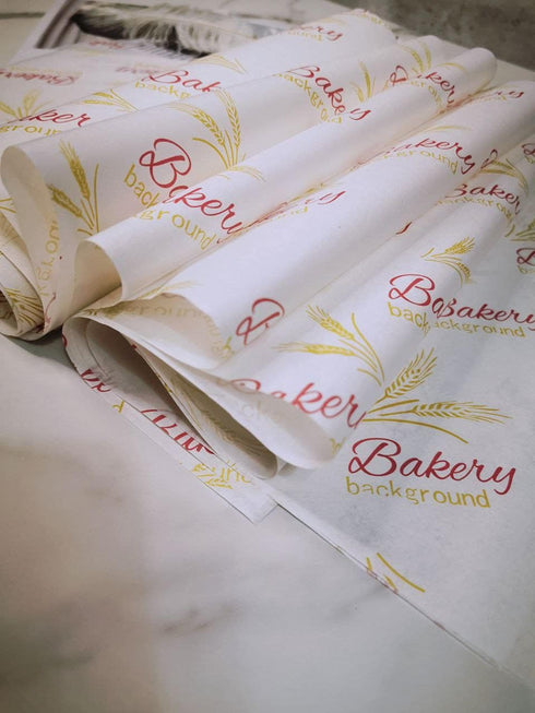 GETTING ON Wax Paper, 100 Sheets of Oilproof Food Picnic Paper, Waterproof Hamburger Lining