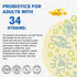 Probiotics 100 Billion CFU - 34 Strains + Digestive Enzyme Complex + Organic Prebiotics + Fruit & Veggie Complex, 120