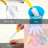KuuGuu 20 PCS Bottle Nipple Cleaner Sponge Brush Hangable Pacifier Sponge Cleaning Small Brush Portable Baby Bottle