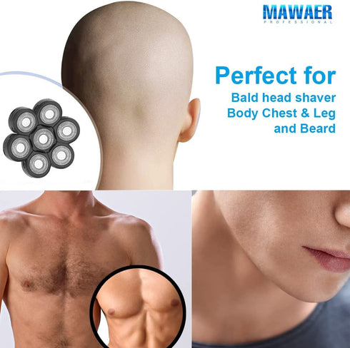 Upgrade 7 Blades Shaver Replacement Blades - Compatible with Freedom Gold Shaver and Most Mainstream Electric Shavers