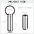 Small Portable Pill Case Keychain, Waterproof Titanium Pocket Organizer for Travel