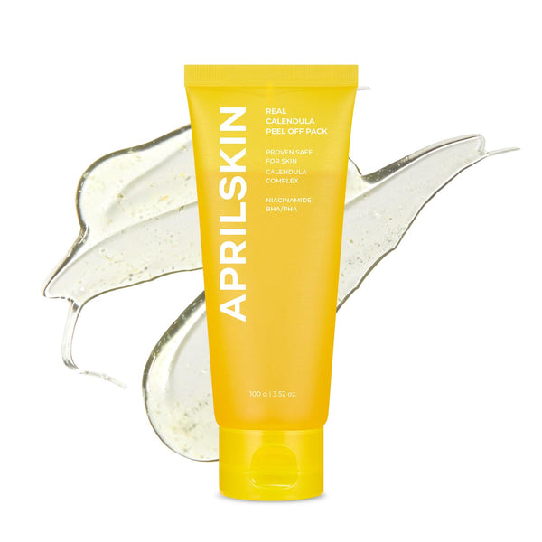 Aprilskin Calendula Peel Off Facial Mask, 3.52 oz, Glass Skin, Vegan, Blackhead Care, Exfoliating, Resurfacing