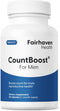 Fairhaven Health CountBoost for Men, 60 Capsules Male Fertility Supplement with Ashwagandha, Vitamin C, CoQ10