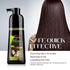 No-Stain Hair Dye Shampoo for Men & Women, Natural Ingredients, Ammonia & Parabens-Free, 200 mL (Dark Brown)