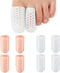 Middle Toe Protectors, 8 Count Silicone Toe Caps for Pain Relief from Corns & Ingrown Toenails