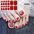 WOKOTO 20 Sheets Solid Toe Nail Polish Strips Stickers and 1 Nail File Manicure Kit for Women Girls