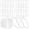 Hotop 100 Pcs Plastic Headbands Bulk, 1 Inch Wide Craft No Teeth Plain Headbands for Girls Women (White)