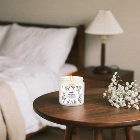 Set 24 Pack,White, Set Scented Candle Candle for Home Scented, Odor Eliminating, Stress Relief, Long Lasting Soy Wax