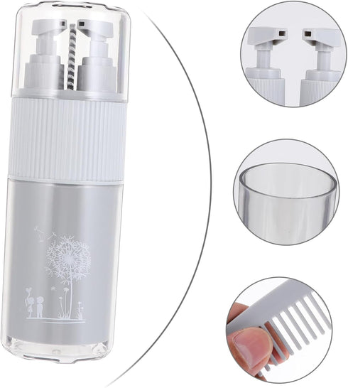 Set Mouthwash Cup Toothbrush Box Pcs Portable Travel Organizer Plastic Sealed for Toothbrushes Accessories