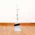 KALLORY Broom and Dustpan Set, Dust Pan and Broom Combo for Floor Cleaning, Long Handle for Indoor Outdoor Use