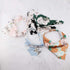 TOBATOBA Beautiful Floral Chiffon Headbands, 5 Pcs Boho Elastic Thin Fashion Headbands for Women