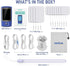 NURSAL TENS EMS Unit Muscle Stimulator for Pain Relief Therapy, Electric Dual Channel TENS Machine with 24 Modes, 12
