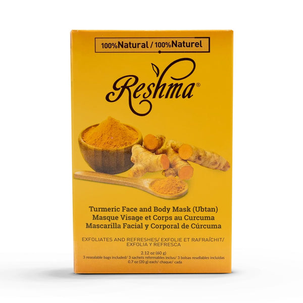 Reshma Beauty Turmeric Face Mask (Ubtan) | All Natural Ingredients for Brightening and Hydrating, 2.12 oz