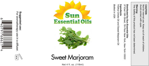 Sun Essential Oils 4oz - Marjoram (Sweet) Essential Oil