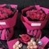 DODXIAOBEUL 20 Sheets Dark Pink Waterproof Flower Wrapping Paper, 22 x 22inch, Florist Bouquet Gift Packaging