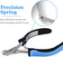 IVON Cuticle Trimmer, Professional Non-Slip Stainless Steel Nipper, Blue