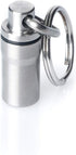 GUS Mini Pill Fob, Made in USA, Stainless Steel Keychain Holder, Compact Design