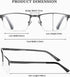 EYECEDAR 5 Pack Blue Light Blocking Reading Glasses for Men - Computer Eyeglasses with Metal Half Frame