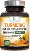 Turmeric Curcumin Supplement 2000mg with Glucosamine Chondroitin & Ginger, 240 Capsules for Joint Support