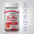 Piping Rock Vitamin D3 + B12 Complex Gummies, High Potency, Strawberry Flavor, Vegetarian, Non-GMO, Gluten Free