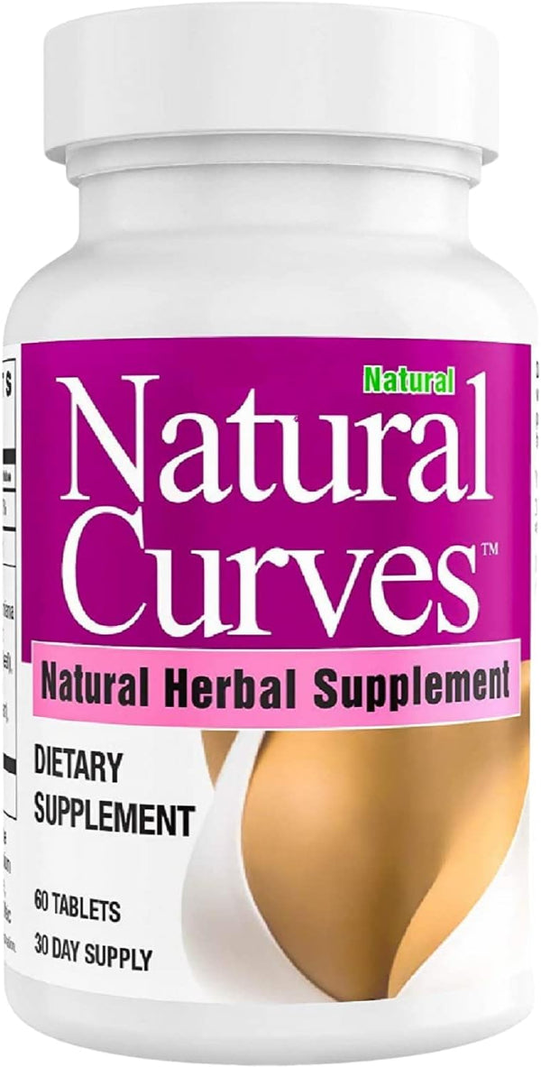 Natural Breast Enhancement Pills for Women & Men, Fast Acting Vegan Formula for Fuller Breasts, 60 Capsules