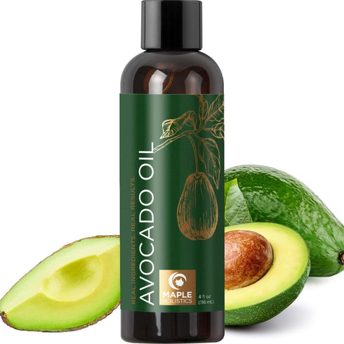 Avocado Oil for Hair and Skin - 100% Pure for Skin Care, Dry Hair Treatment, and Facial Moisturizer (4 Fl Oz)