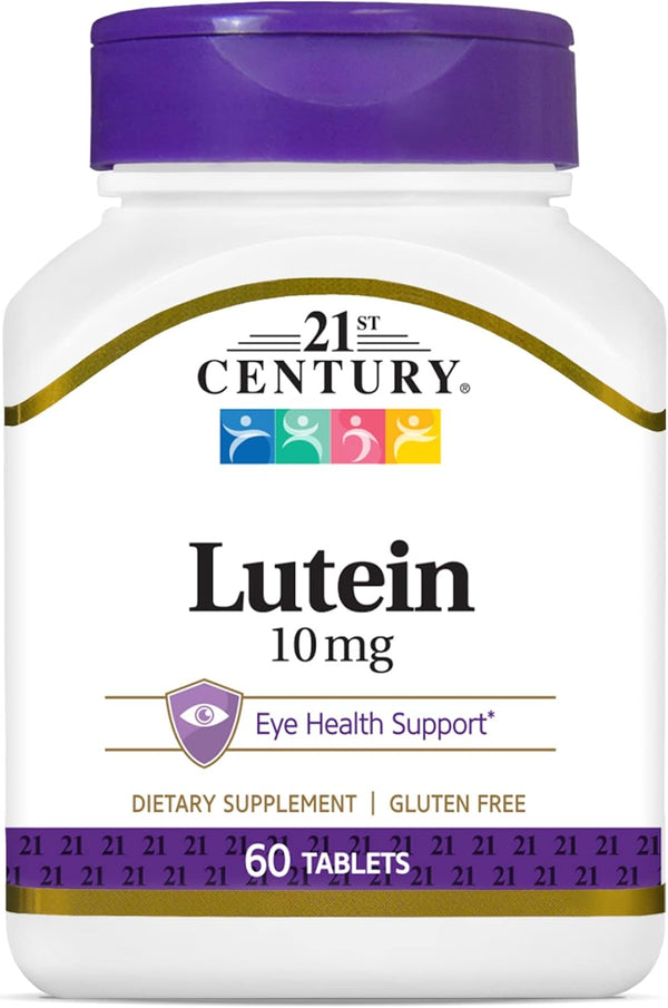 21st Century Lutein Tablets, 10 mg, 60 Count