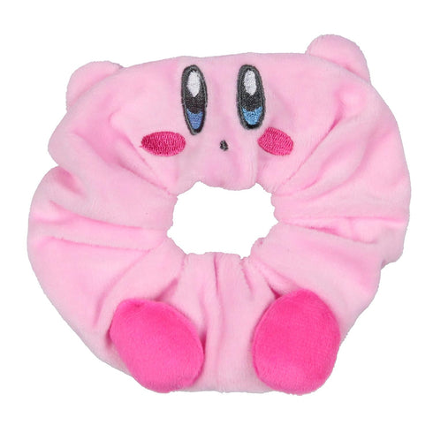 Kirby Video Game 3D Character Scrunchie Set Hair Ties Hair Accessories For All Hair Types 3 Piece Set | Pain-Free Removal For Braids Ponytails