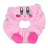 Kirby Video Game 3D Character Scrunchie Set Hair Ties Hair Accessories For All Hair Types 3 Piece Set | Pain-Free Removal For Braids Ponytails