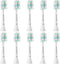 MRYUESG Replacement Toothbrush Heads, 10 Pack, Compatible with Philips Sonicare, White-Blue