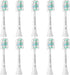 MRYUESG Replacement Toothbrush Heads, 10 Pack, Compatible with Philips Sonicare, White-Blue