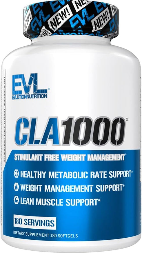 Conjugated Linoleic Acid CLA Pills, 1000mg Diet Pills for Weight Loss, 180 Count