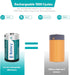 2 Pack Rechargeable Lithium D Cell Batteries with USB 4 in 1 Charging Cable, 1.5V LR20 Battery Replacement for Toys