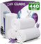 4 Gallon Lavender Scented Trash Bags, 440 Count, Small Bathroom Garbage Bags for Home Kitchen Office Bins