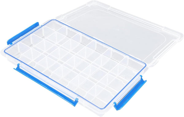 GARVALON Weekly Pill Organizer Divided Containers Portable Plastic Case for Tablets Storage