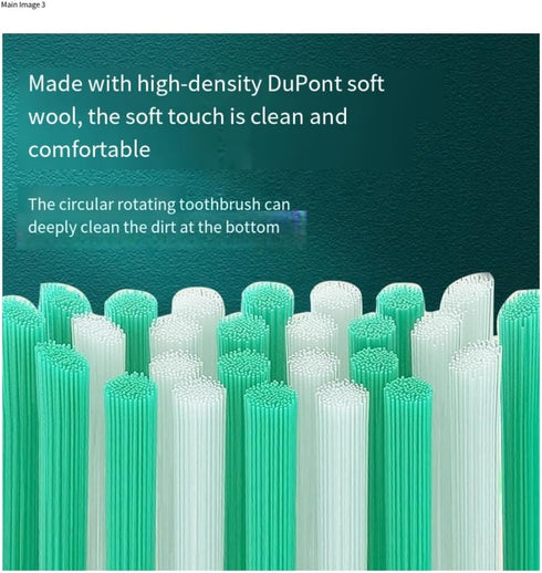 Vulpura 360 Rotating Head Electric Toothbrush - USB Charging, Soft Bristles