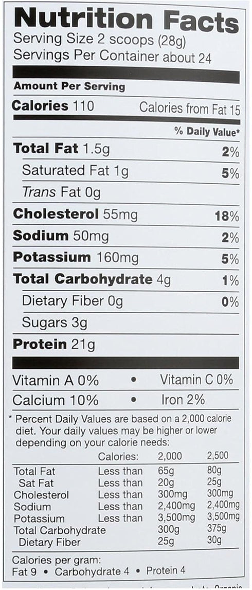 Simply tera's Pure Whey Protein Powder, Family Size Bourbon Vanilla Flavor
