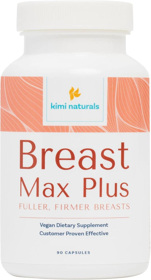 KIMI Naturals Breast Max Plus - Enhancement Pills for Fast Growth, Bigger Bust, 90 Capsules