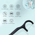 Permotary 6 Packs Bamboo Charcoal Dental Floss Picks, Ultra-fine Portable Oral Care Flossers with Travel Cases