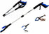Grabber Reacher Tool, 32” Heavy Duty Pick Up Stick with Strong Magnetic and Swivel Head for Seniors (Blue)